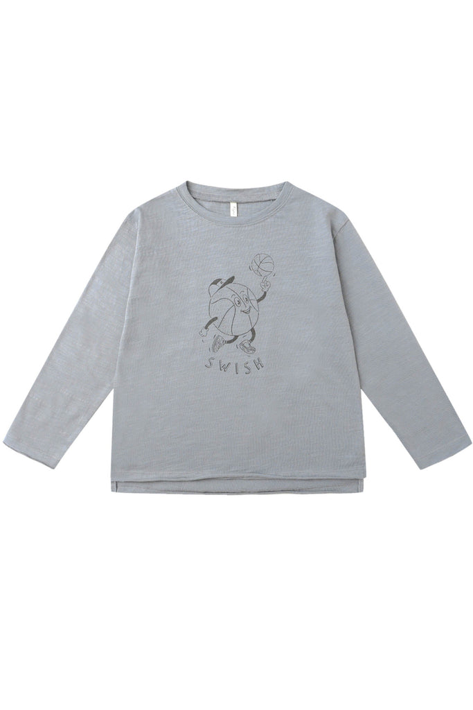 Raw Edge LS Tee - Basketball