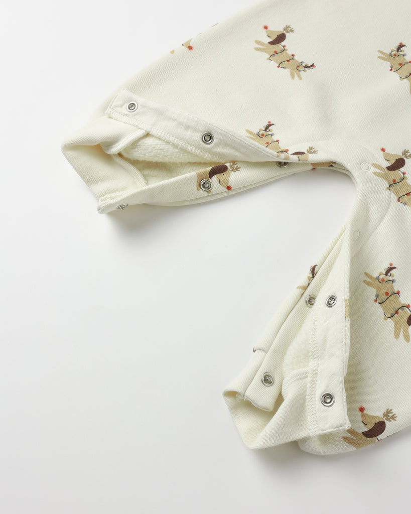Raglan Jumpsuit - Christmas Dogs