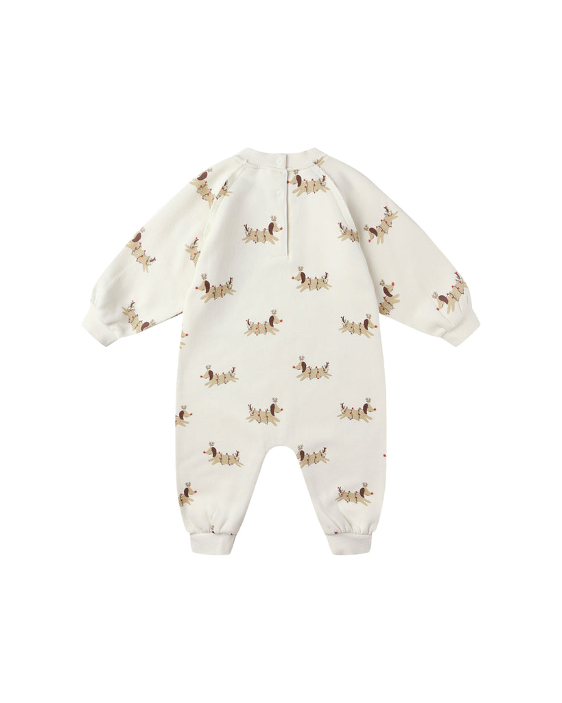 Raglan Jumpsuit - Christmas Dogs