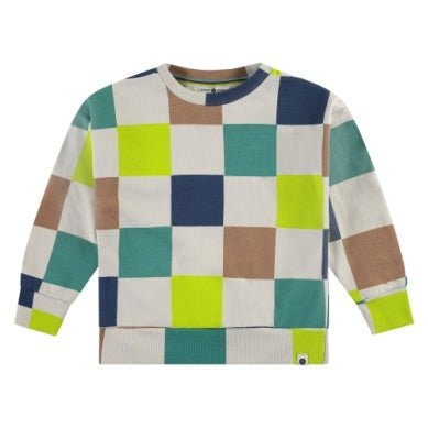 S & S Neon Check Sweatshirt