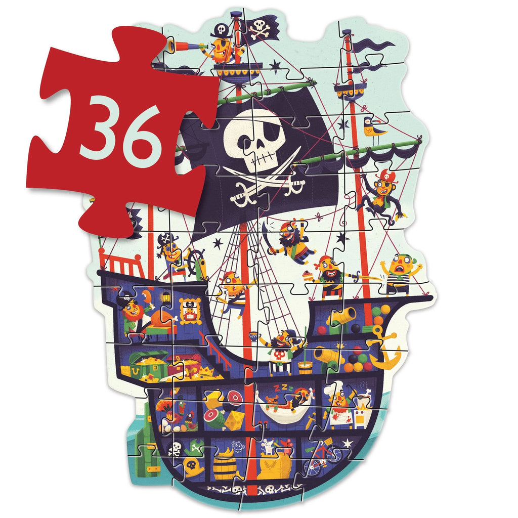 Djeco Pirate Ship Giant Floor Puzzle