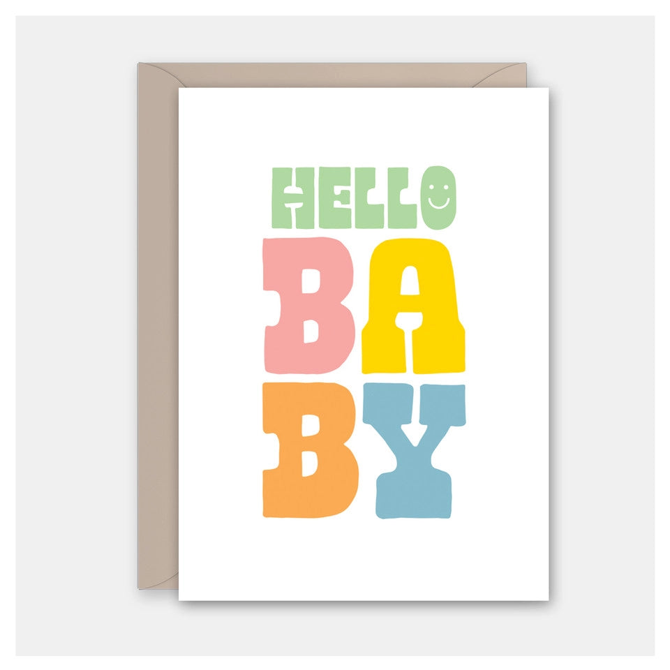 Pastel Baby Card