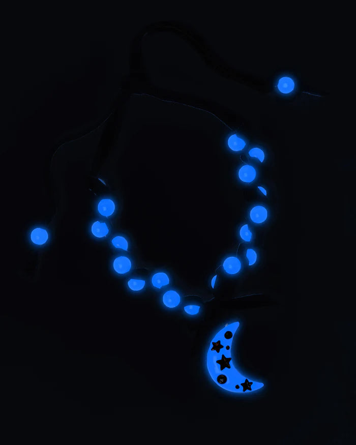 SS Blue Moon Glow In The Dark Necklace