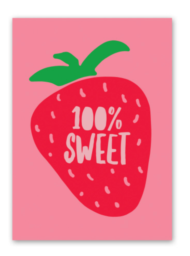 Big Strawberry Card