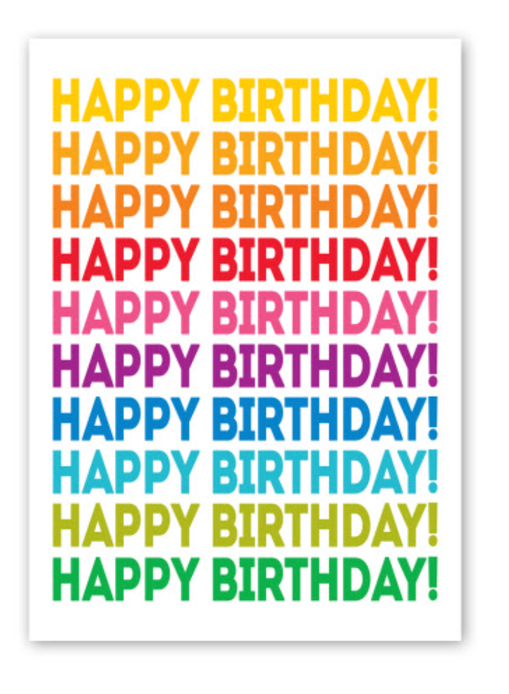 Happy Birthday Repeat Card – Smoochie Baby