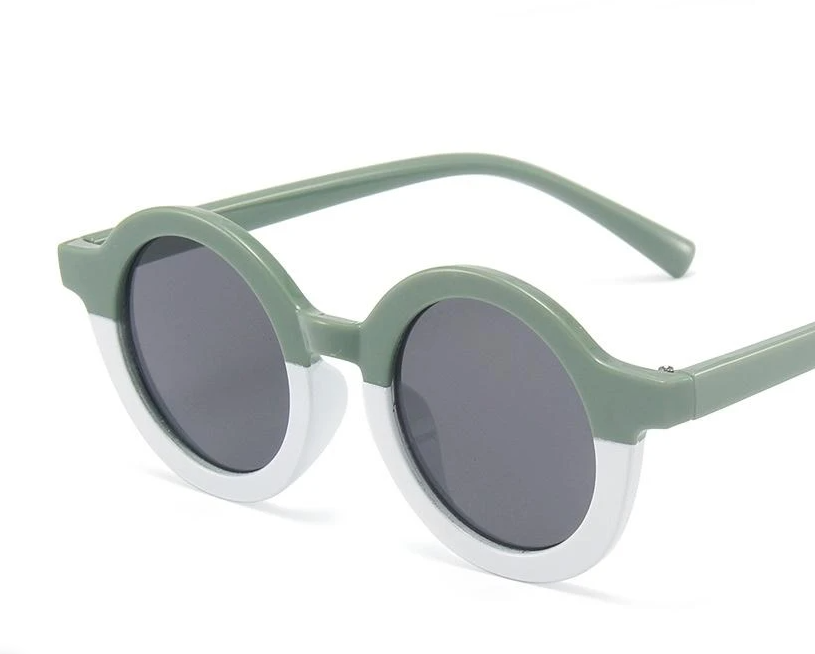 Bi-Color Round Sunglasses