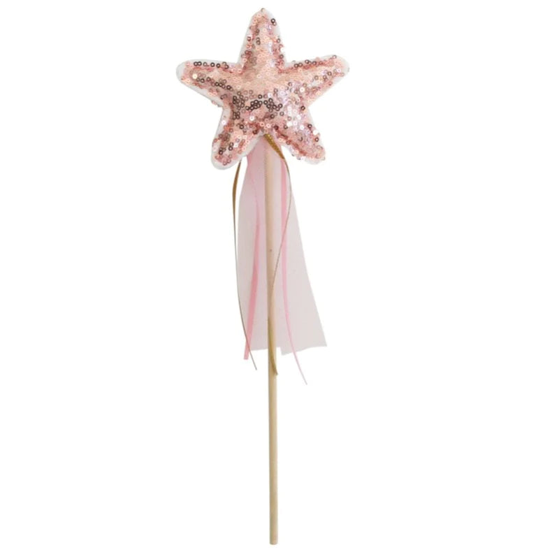 Sequin Star Wand - Rose Gold