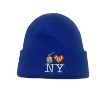 Lo Mein Pizza NY Beanie - Blue